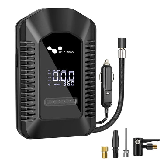 LEIBOO DC 12V 150PSI Portable Air Compressor Pump Tire Inflator Car Tire Air Pump with Digital Pressure Gauge Tire Inflation