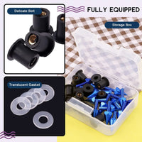 Windshield Wind Screen Spike Bolts M5 Screws Nuts Motorcycle Modification AccessoriesBlue Car Accessories