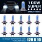 2/10Pcs H7 100W 12V Car Fog Light Halogen Bulbs Super Bright Car Headlight Bulbs Auto Parking Lamp Led Bulbs Car Accessories