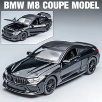 1:32 BMW M8 IM Supercar Alloy Diecasts & Toy Vehicles Metal Toy Car Model Sound and light Collection Kids Toy