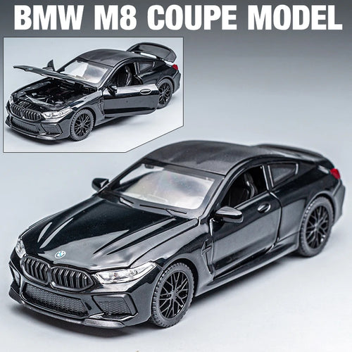 1:32 BMW M8 IM Supercar Alloy Diecasts & Toy Vehicles Metal Toy Car Model Sound and light Collection Kids Toy