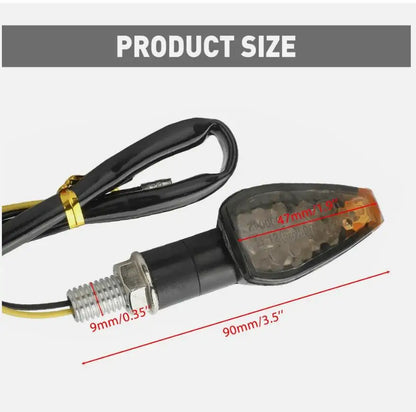 Quality Modified Motorcycle Front&Rear Turn Signal Lights Steering Lamp Super Bright Waterproof Durable 14LED Steering Light