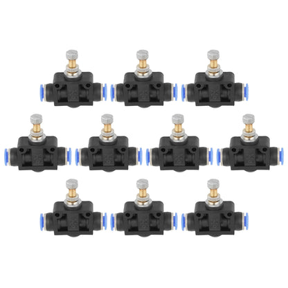 Pneumatic Airflow Regulator /set Push In Speed Controller 6mm Pneumatic Air  Control Valve Connector