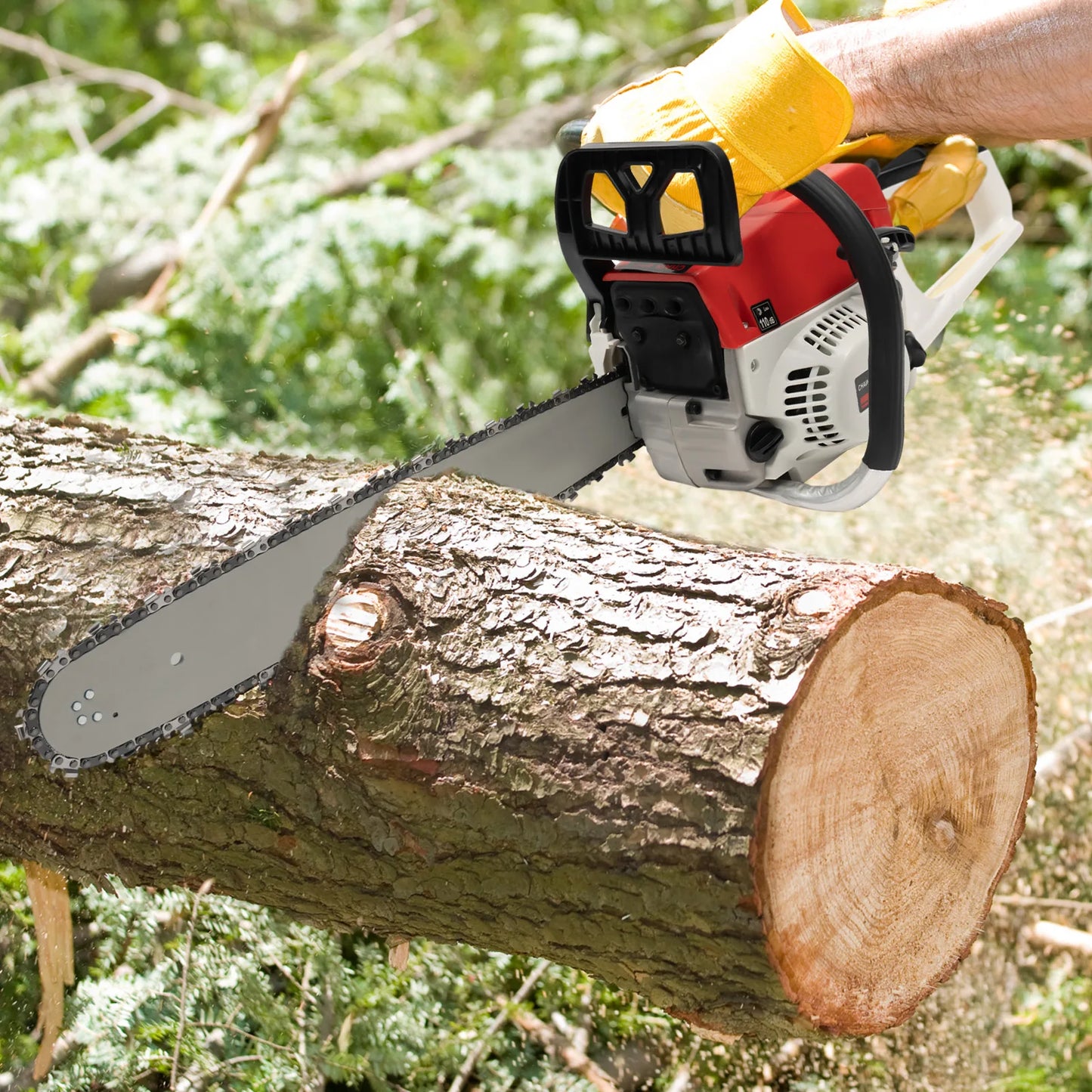 20 Inches 52cc Gasoline Chain Saw Gas-Powered Cordless Chainsaw for Cutting Wood Garden Tools