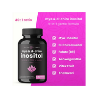 Inositol 2000 mg Supplement, Ovarian & PCOS, Supports Female Fertility & Hormonal Balance, 120 Veggie Capsules