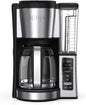 12-Cup Programmable Coffee Brewer, 2 Brew Styles, Adjustable Warm Plate, 60oz Water Reservoir,Delay Brew - Black/Stainless Steel
