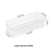 Unlimited Desk Drawer Organizers Set Plastic Bathroom Storage Makeup Organizer Clear Transparent Storage Box Bins Kitchen Gadget