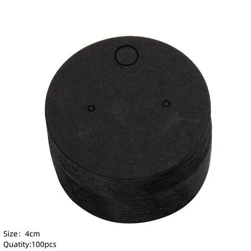 100pcs Cardboard Earring Display Card Paperboard Jewelry Label Hanging for Entrepreneurship Selling Small Businesses Packaging