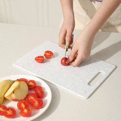 Imitation marble texture PP plastic cutting board Antibacterial mildew kitchen vegetable cutting board is dishwasher safe