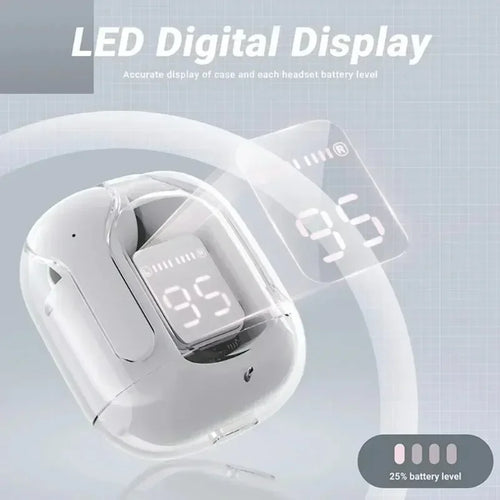 TWS T2 Wireless Earbuds Transparent Wireless Bluetooth Headset HIFI Sound Quality Bluetooth 5.3 for Xiaomi Huawei Oppo Vivo