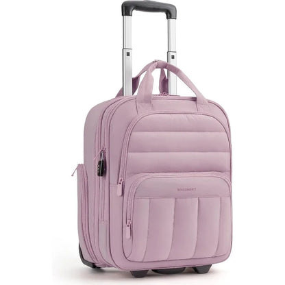 Underseat Carry on Luggage with Wheels, 16-inch Under Seat Luggage, Lightweight Travel Luggage Travel Suitcase for Women