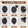 Fashion Messy Human Hair Buns Hairpieces Natural Black Brown Blonde Colors Ponytail Scrunchie Hair Extension Easy to Wear 15g/pc