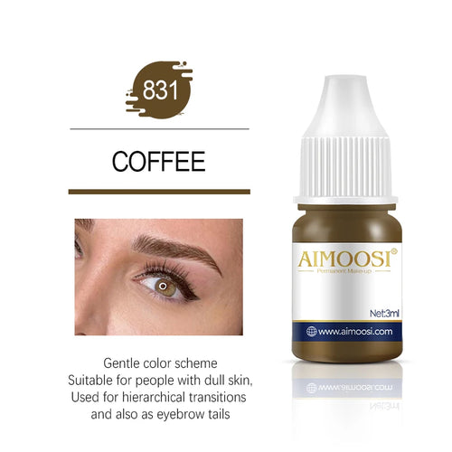 Tattoo Ink Nano Pigment Milkly Colors For Semi Permanent MakeUp Sets Tint Eyebrow Eyeliner Lips Beauty 3ml Microblading Pigments