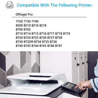 NEW 4PK 952XL Ink Cartridge for HP 952 XL Officejet Pro 8210 8715 8702 8734 8745