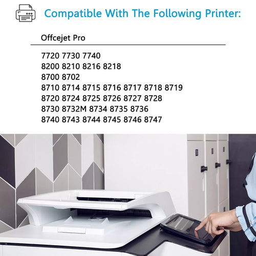 NEW 4PK 952XL Ink Cartridge for HP 952 XL Officejet Pro 8210 8715 8702 8734 8745