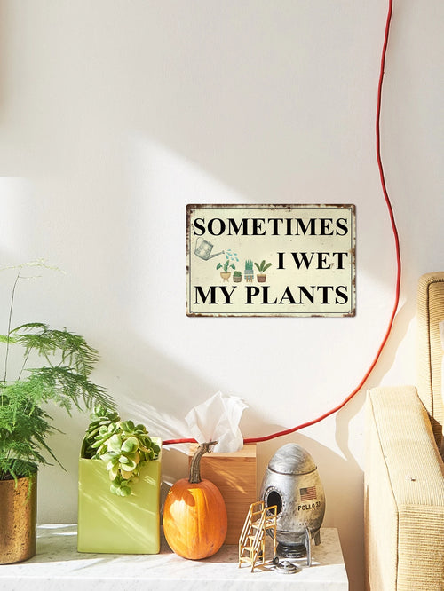 Putuo Decor 1PC Rustic Metal Sign, Funny Plaque Gardening Poster for Home Garden Patio Farmhouse Wall Decor 7.8 X 11.8 Inches