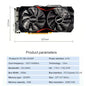 RX580 1/2/4/8GB Gaming Video Card Computer Graphics Card PCI-E X16 DDR3 HD+VGA+DVI placa de video GPU Display Cards PC Accessory