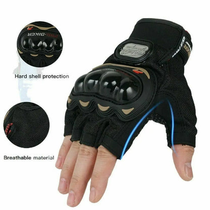 Motorcycle Gloves for Men Women Half Finger Glove Moto Fingerless Riding Protective Gear Gloves Motorbike ATV MTB Racing  Gloves