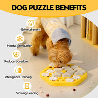 MEWOOFUN Dog Puzzle Toys Slow Feeder Toy Interactive Puzzle Game Dog Toys for dogs Cat Puzzle Toys Level 3