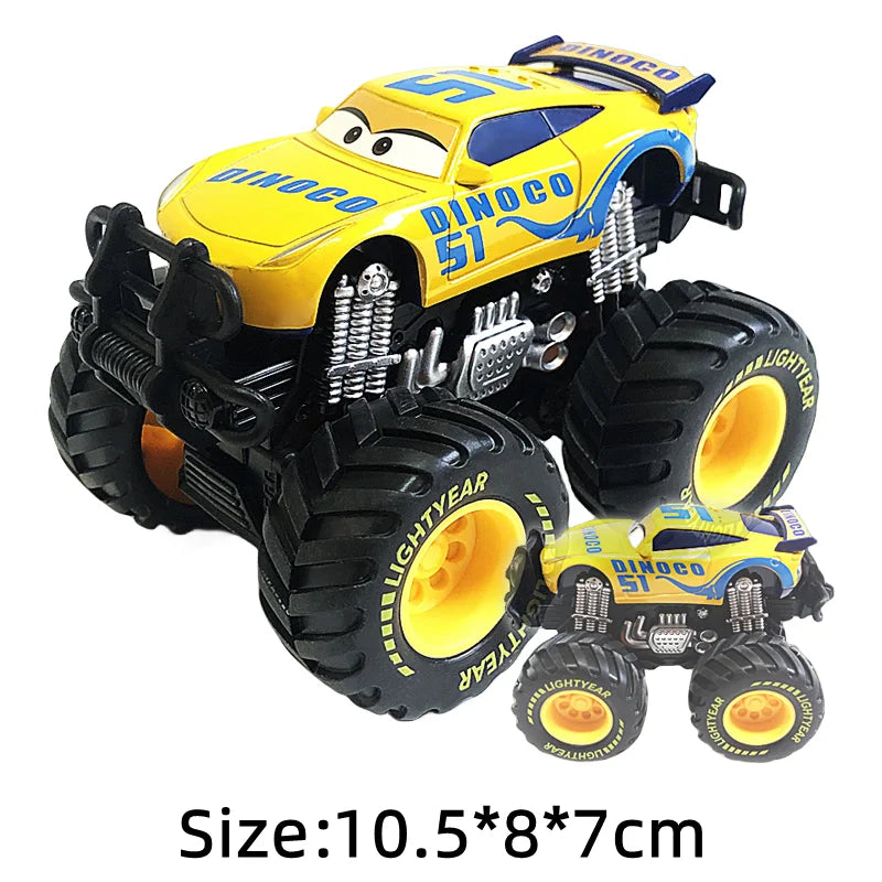 Disney Pixar Cars Lightning McQueen SUV Black Storm Jackson Cruz Mater Big wheel Offroad Metal Cars Toy Kids Christmas Gifts