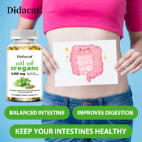 Oregano Oil 6000 mg, Black Seed Oil 200 mg, Supports Gut, Digestive & Immune Health, 120 Capsules