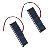 20-1pcs 4V 0.2W Solar Panel Outdoor Waterproof 2-Wire 8 Solar Cells Security Camera Small Home Light System Charger Solar Panels