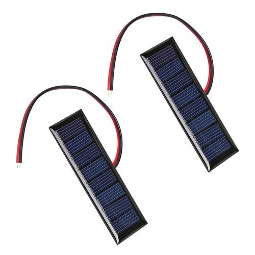 20-1pcs 4V 0.2W Solar Panel Outdoor Waterproof 2-Wire 8 Solar Cells Security Camera Small Home Light System Charger Solar Panels