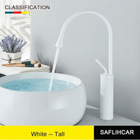 Brushed Gold Basin Faucet Black Faucet Deck Mounted Basin Sink Tap Hot & Cold Mixer Brass Tap for Bathroom