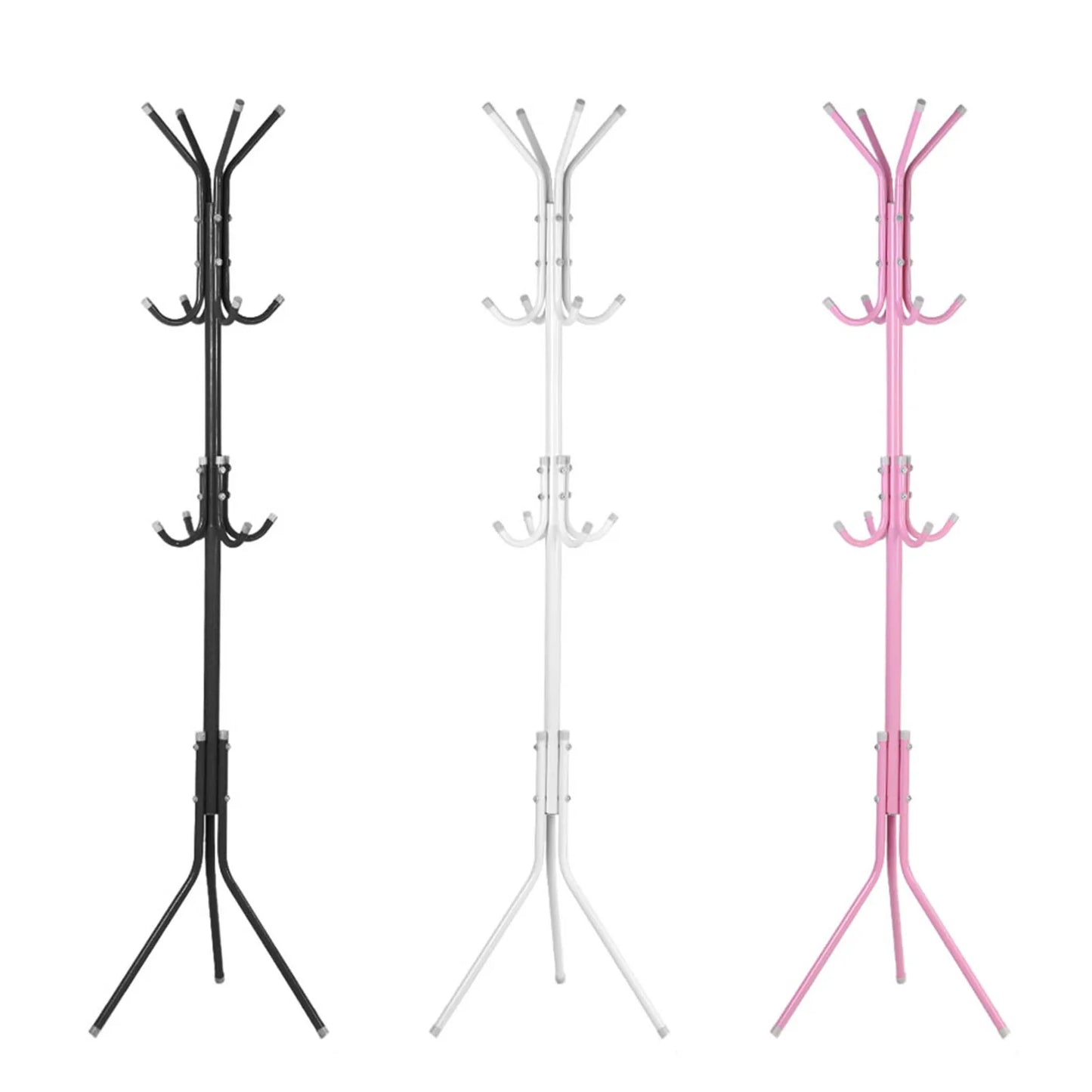 Multi Hook Metal Coat Hat Rack Tree Stand Clothes Bag Hanger Organizer for Home Bedroom Coat Clothes Stand Coat Hat Tree Stand