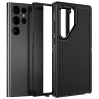 For Samsung Galaxy S22 Ultra 5G Dual Layer Case Slim Thin Hybrid Rugged Hard Shockproof Phone Cover Black