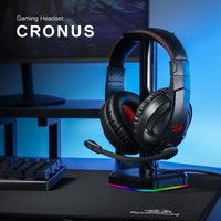 Redragon H211 Cronus White Wired Gaming Headset, Stereo Surround Sound, Noise-Canceling Microphone, Dynamic RGB Backlight,