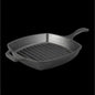 10.25" Pre-Seasoned Cast Iron Grill Pan with Dual Handles Raised Grill Ribs Nonstick Surface Oven Stove Grill Safe Made in