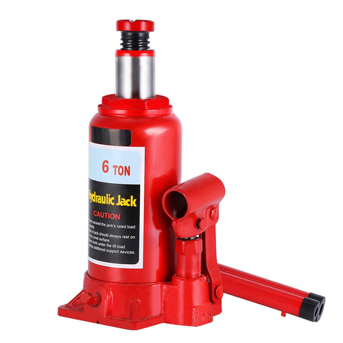 6T Heavy Duty Hydraulic Bottle Jack Lifting Car Van Caravan Vehicle Automotive Lift for Car Pickup Truck RV Repair Tools