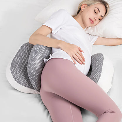 Pregnancy Pillow, Pregnancy Waist Protection Pillow Side Sleeping Pillow Pregnant Women Lying Support Pillow