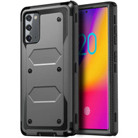 For Samsung Galaxy Note 20/Note 20 Ultra 5G Phone Case Shockproof Protective Heavy Duty Rugged Hybrid Cover Gray
