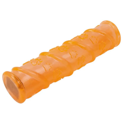 Pet Life 'Glow-Stick' TPR and LED Lighting Squeak and Chew Dog Toy