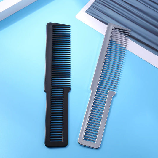Hairdressing Carbon Fiber Anti-static Comb Wide Tooth Haircut Hair Trimmer Comb Hair Brushes Girls Ponytail Comb