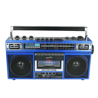Supersonic 4 Band Bluetooth Radio & Cassette Player + Cassette To Mp3 Converter Jupiter Gear