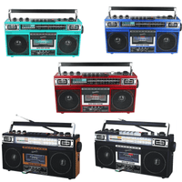 Supersonic 4 Band Bluetooth Radio & Cassette Player + Cassette To Mp3 Converter Jupiter Gear