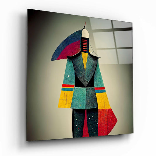 Insigneart USA Colored Man Glass Wall Art || Designers Collection