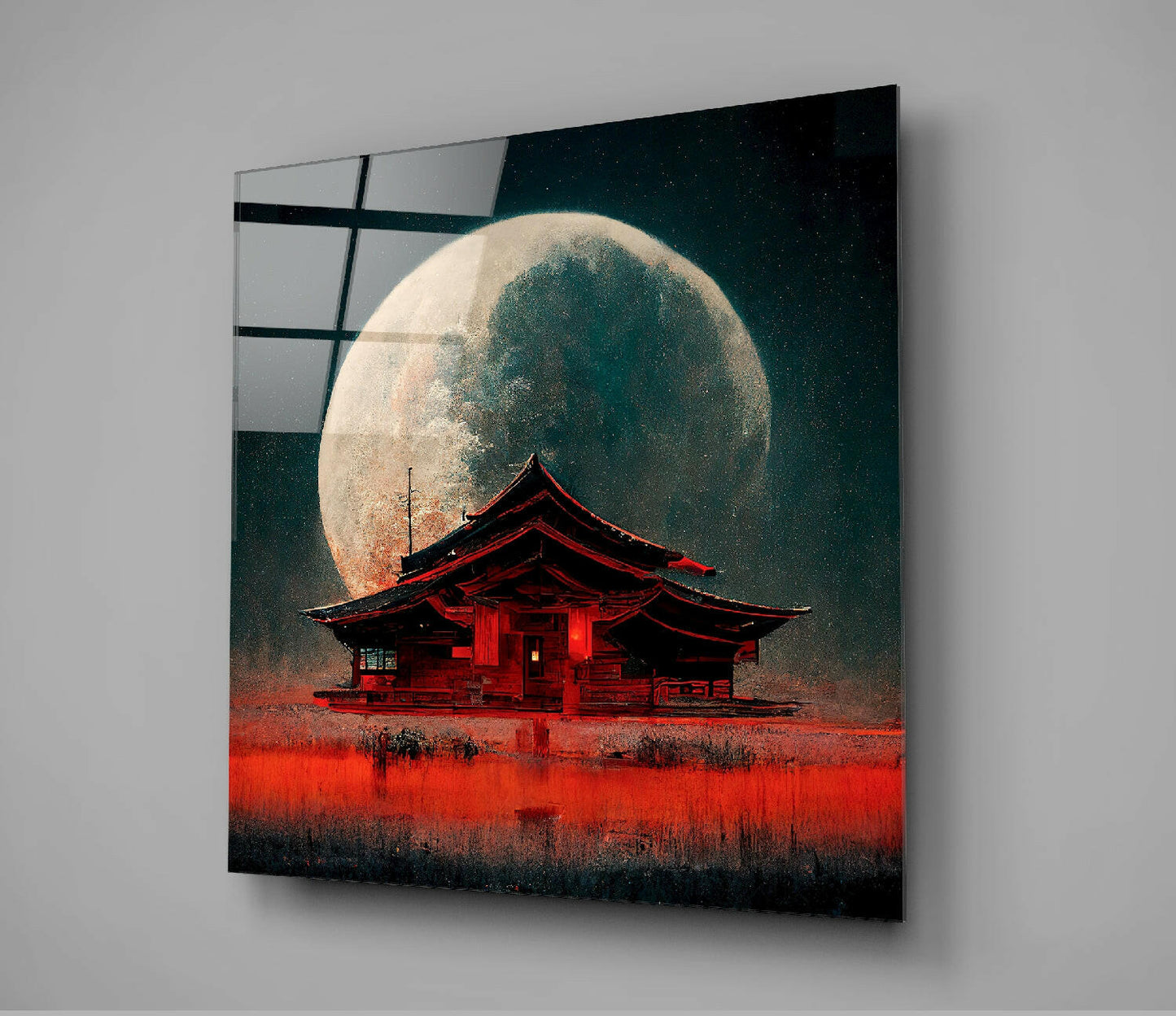 Insigneart USA Monkeys' Home Glass Wall Art || Designer Collection