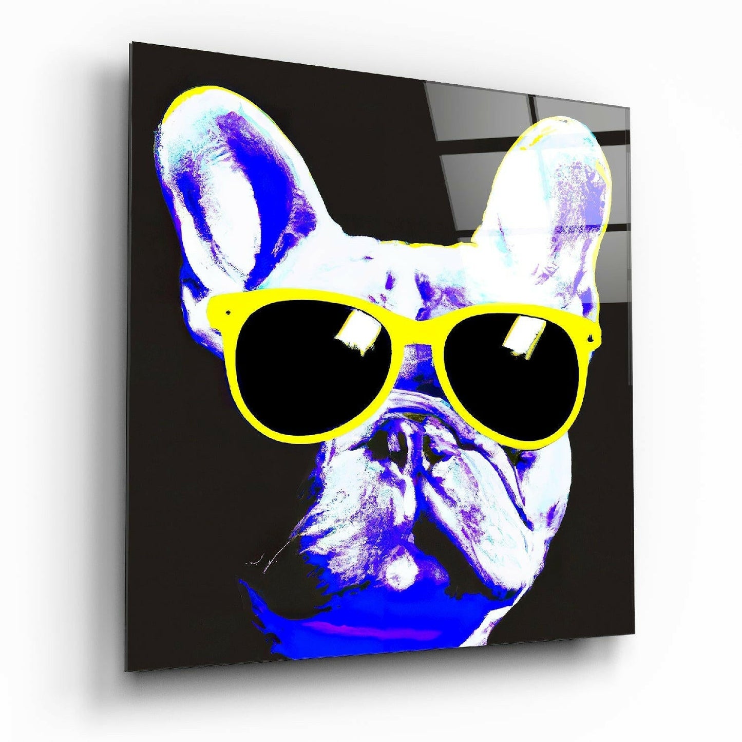Insigneart USA Insigneart USA Cool Dog Glass Wall Art || Designers Collection