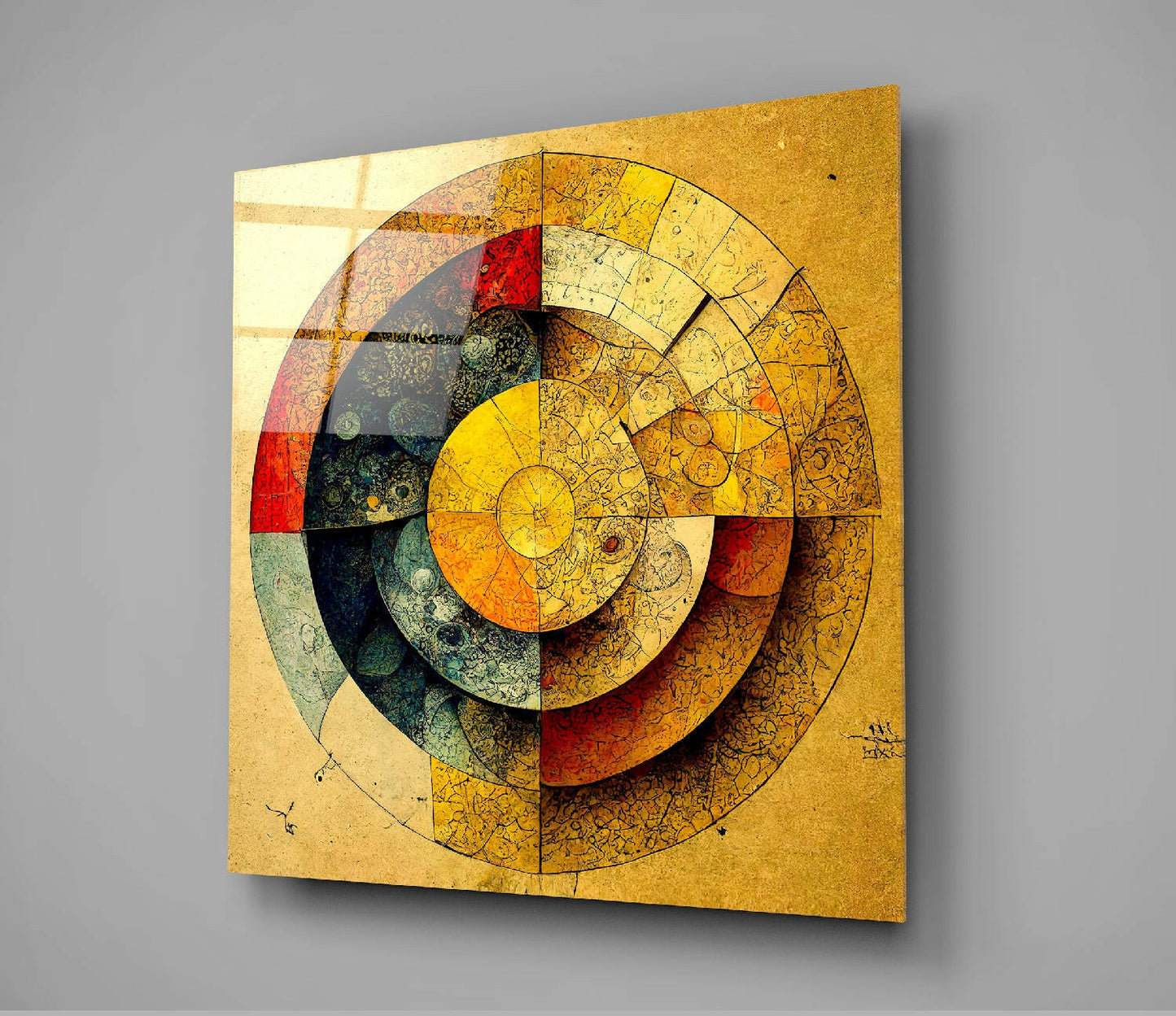 Insigneart USA Insigneart USA Circles Glass Wall Art || Designers Collection