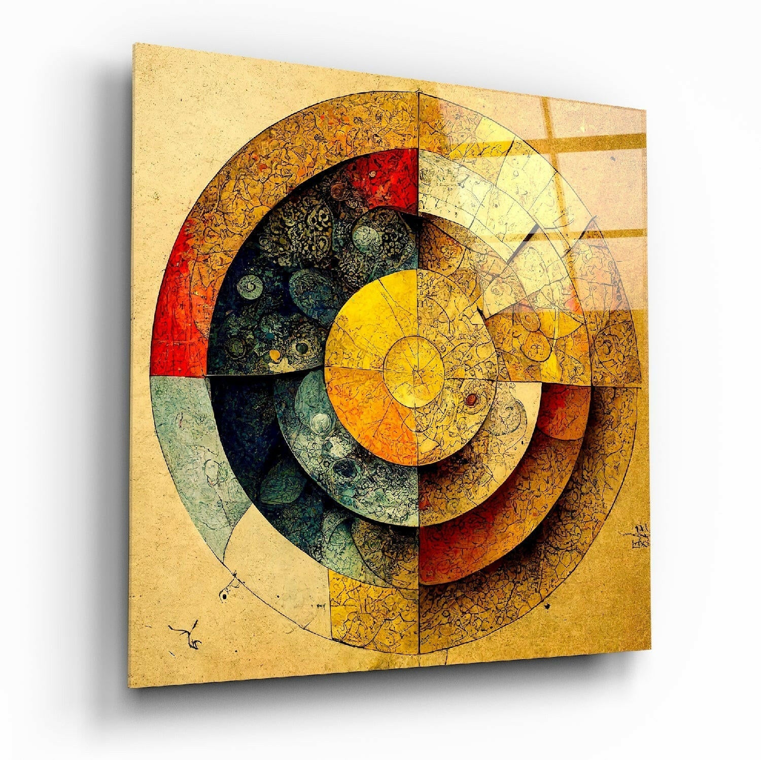 Insigneart USA Insigneart USA Circles Glass Wall Art || Designers Collection