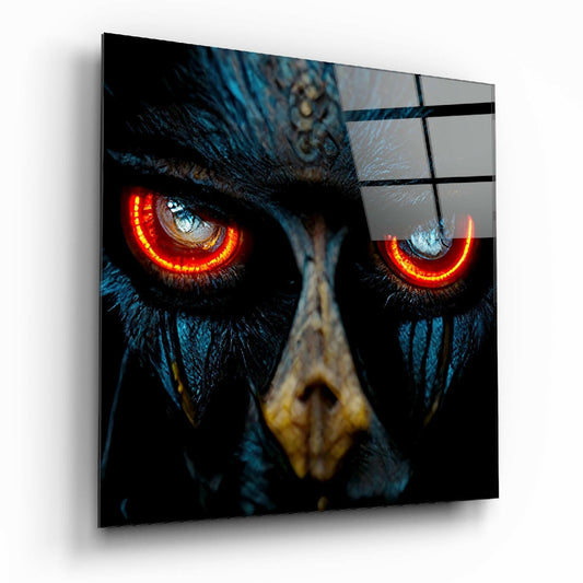 Insigneart USA Anger in the Eyes Glass Wall Art || Designers Collection