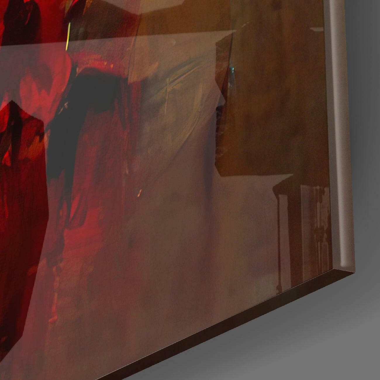 Insigneart USA Collapsed City Silhouette Glass Wall Art || Designers Collection