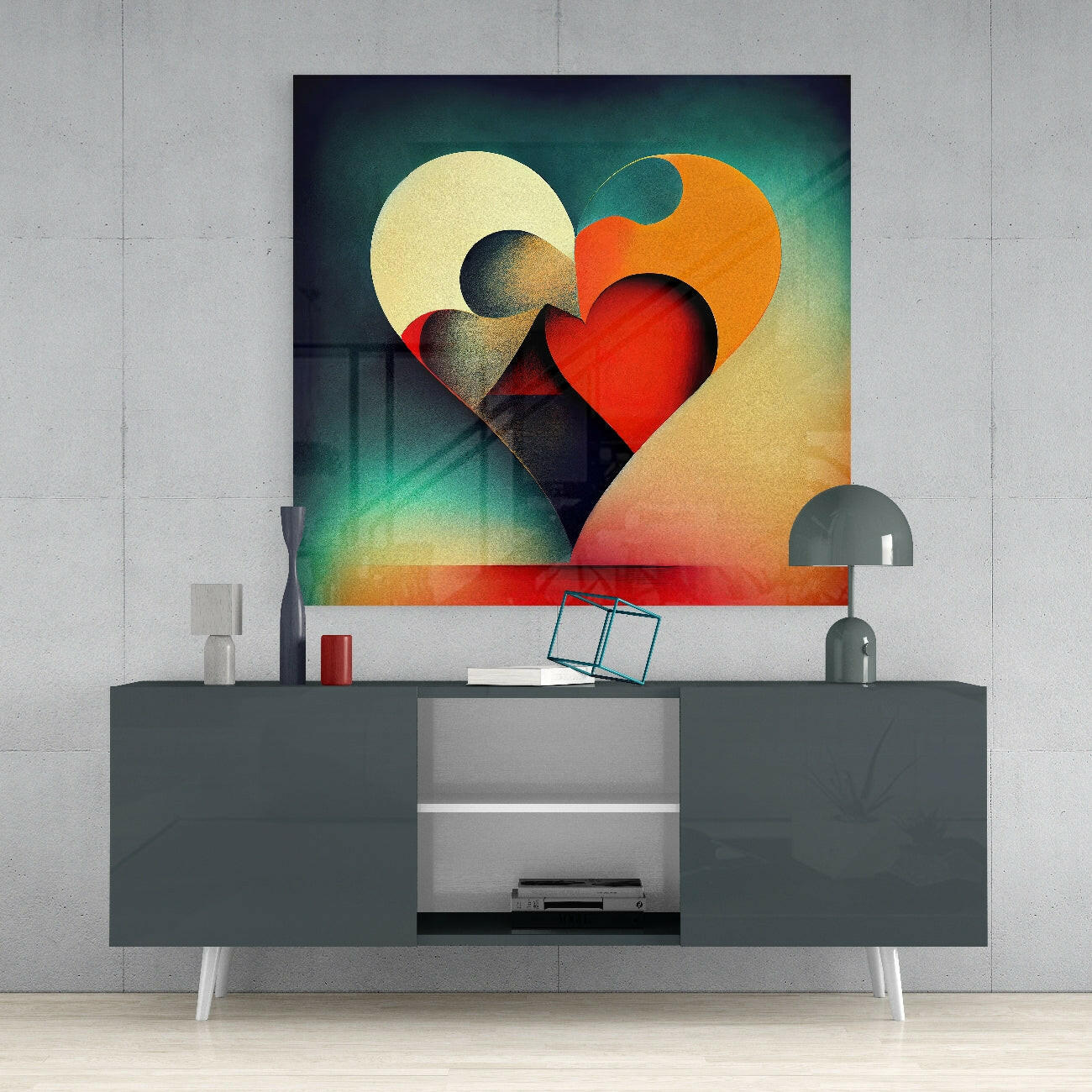 Insigneart USA Insigneart USA Heart Glass Wall Art || Designers Collection