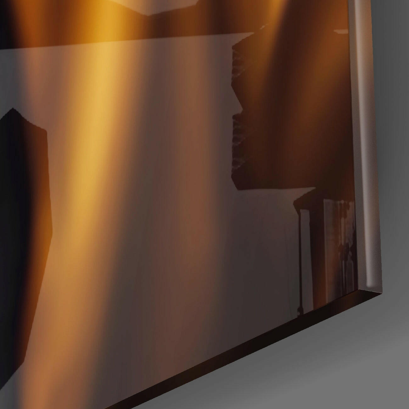 Angry Smile Glass Wall Art  || Designers Collection