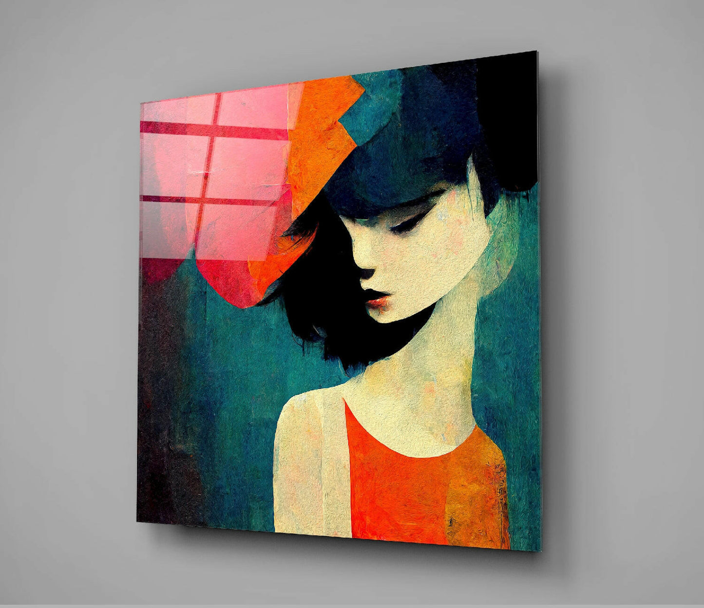 Insigneart USA Insigneart USA Saddness Glass Wall Art || Designer Collection