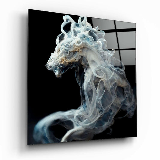 Insigneart USA Insigneart USA Smoky Horse Glass Wall Art || Designer Collection